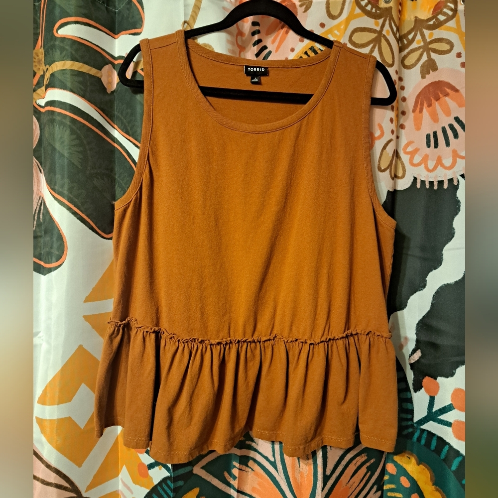 Torrid Women's Rust Babydoll Tank Top